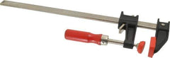 Bessey - 12" Capacity, 2-1/2" Throat Depth Cast Iron Bar Clamp - 600 Lb Clamping Pressure, 16" OAL - Industrial Tool & Supply