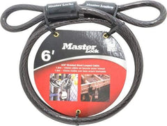 Master Lock - 6' Long Heavy Duty Cable - 3/8" Diam - Industrial Tool & Supply