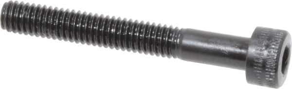 Holo-Krome - M4x0.70 Metric Coarse Hex Socket Drive, Socket Cap Screw - Grade 12.9 Alloy Steel, Black Oxide Finish, Partially Threaded, 30mm Length Under Head - Industrial Tool & Supply