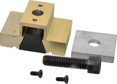 Mitee-Bite - 3,500 Lb Holding Force Single T-Slot Machinable Wedge Clamp - 3" Wide x 1.215" Deep x 1-1/2" High Base, 28.3 Lb/Ft Torque, 1/2-13 Screw Thread - Industrial Tool & Supply
