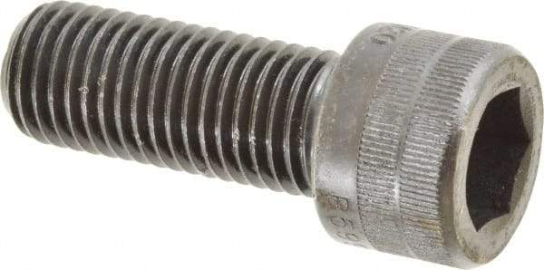 Holo-Krome - M20x2.50 Metric Coarse Hex Socket Drive, Socket Cap Screw - Grade 12.9 Alloy Steel, Black Oxide Finish, Fully Threaded, 50mm Length Under Head - Industrial Tool & Supply
