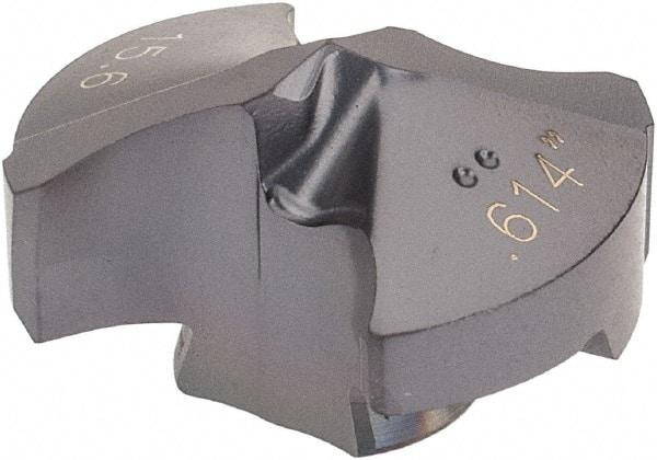Iscar - Series IDI-SG, 0.614" Diam Grade IC908 140° Replaceable Drill Tip - Carbide, TiAlN Finish, 15 Seat Size, Through Coolant - Industrial Tool & Supply