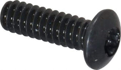 Camcar - #4-40 UNC Torx Plus Drive, Button Screw - Alloy Steel, Black Oxide Finish, Fully Threaded, 3/8" Length Under Head - Industrial Tool & Supply