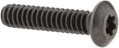 Camcar - #6-32 UNC Torx Plus Drive, Button Screw - Alloy Steel, Black Oxide Finish, Fully Threaded, 5/8" Length Under Head - Industrial Tool & Supply