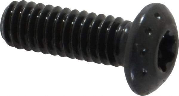 Camcar - #8-32 UNC Torx Plus Drive, Button Screw - Alloy Steel, Black Oxide Finish, Fully Threaded, 1/2" Length Under Head - Industrial Tool & Supply