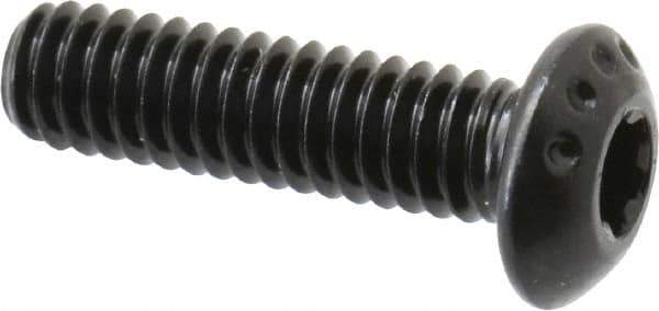Camcar - #8-32 UNC Torx Plus Drive, Button Screw - Alloy Steel, Black Oxide Finish, Fully Threaded, 5/8" Length Under Head - Industrial Tool & Supply