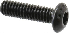 Camcar - #8-32 UNC Torx Plus Drive, Button Screw - Alloy Steel, Black Oxide Finish, Fully Threaded, 5/8" Length Under Head - Industrial Tool & Supply