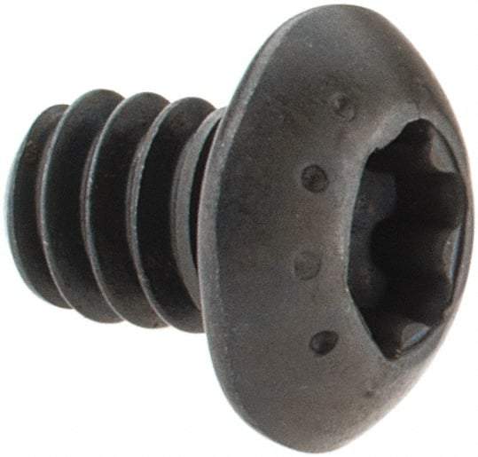 Camcar - #10-24 UNC Torx Plus Drive, Button Screw - Alloy Steel, Black Oxide Finish, Fully Threaded, 1/4" Length Under Head - Industrial Tool & Supply