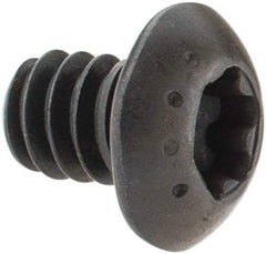 Camcar - #10-24 UNC Torx Plus Drive, Button Screw - Alloy Steel, Black Oxide Finish, Fully Threaded, 1/4" Length Under Head - Industrial Tool & Supply