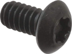 Camcar - #10-24 UNC Torx Plus Drive, Button Screw - Alloy Steel, Black Oxide Finish, Fully Threaded, 3/8" Length Under Head - Industrial Tool & Supply