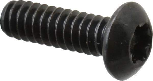 Camcar - #10-24 UNC Torx Plus Drive, Button Screw - Alloy Steel, Black Oxide Finish, Fully Threaded, 5/8" Length Under Head - Industrial Tool & Supply