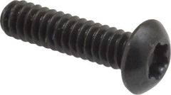 Camcar - #10-24 UNC Torx Plus Drive, Button Screw - Alloy Steel, Black Oxide Finish, Fully Threaded, 3/4" Length Under Head - Industrial Tool & Supply