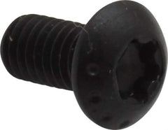 Camcar - #10-32 UNF Torx Plus Drive, Button Screw - Alloy Steel, Black Oxide Finish, Fully Threaded, 3/8" Length Under Head - Industrial Tool & Supply