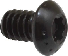 Camcar - 1/4-20 UNC Torx Plus Drive, Button Screw - Alloy Steel, Black Oxide Finish, Fully Threaded, 3/8" Length Under Head - Industrial Tool & Supply