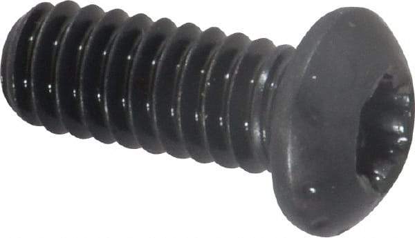 Camcar - 1/4-20 UNC Torx Plus Drive, Button Screw - Alloy Steel, Black Oxide Finish, Fully Threaded, 5/8" Length Under Head - Industrial Tool & Supply