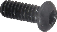 Camcar - 1/4-20 UNC Torx Plus Drive, Button Screw - Alloy Steel, Black Oxide Finish, Fully Threaded, 5/8" Length Under Head - Industrial Tool & Supply