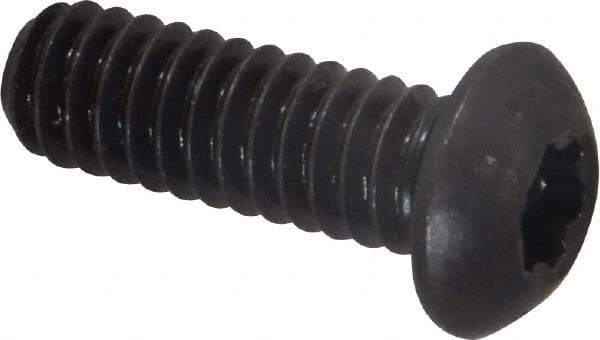 Camcar - 1/4-20 UNC Torx Plus Drive, Button Screw - Alloy Steel, Black Oxide Finish, Fully Threaded, 3/4" Length Under Head - Industrial Tool & Supply
