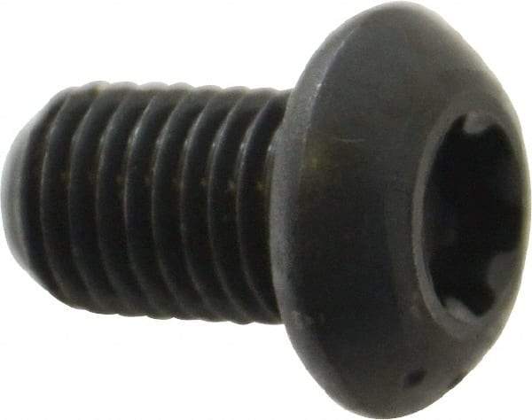 Camcar - 5/16-24 UNF Torx Plus Drive, Button Screw - Alloy Steel, Black Oxide Finish, Fully Threaded, 1/2" Length Under Head - Industrial Tool & Supply