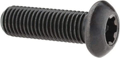 Camcar - 5/16-24 UNF Torx Plus Drive, Button Screw - Alloy Steel, Black Oxide Finish, Fully Threaded, 1" Length Under Head - Industrial Tool & Supply