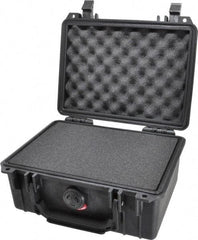 Pelican Products, Inc. - 7-51/64" Wide x 7-9/16" Deep x 4-19/64" High, Clamshell Hard Case - Black, Plastic - Industrial Tool & Supply