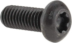 Camcar - 3/8-16 UNC Torx Plus Drive, Button Screw - Alloy Steel, Black Oxide Finish, Fully Threaded, 1" Length Under Head - Industrial Tool & Supply