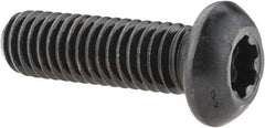 Camcar - 3/8-16 UNC Torx Plus Drive, Button Screw - Alloy Steel, Black Oxide Finish, Fully Threaded, 1-1/4" Length Under Head - Industrial Tool & Supply