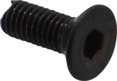 Holo-Krome - M3x0.50 Metric Coarse Hex Socket Drive, 90° Flat Screw - Grade 12.9 Alloy Steel, Black Oxide Finish, 8mm OAL - Industrial Tool & Supply