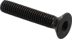 Holo-Krome - M3x0.50 Metric Coarse Hex Socket Drive, 90° Flat Screw - Grade 12.9 Alloy Steel, Black Oxide Finish, 16mm OAL - Industrial Tool & Supply