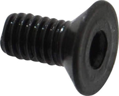 Holo-Krome - M4x0.70 Metric Coarse Hex Socket Drive, 90° Flat Screw - Grade 12.9 Alloy Steel, Black Oxide Finish, 8mm OAL - Industrial Tool & Supply