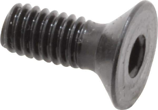 Holo-Krome - M4x0.70 Metric Coarse Hex Socket Drive, 90° Flat Screw - Grade 12.9 Alloy Steel, Black Oxide Finish, 10mm OAL - Industrial Tool & Supply