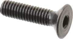 Holo-Krome - M4x0.70 Metric Coarse Hex Socket Drive, 90° Flat Screw - Grade 12.9 Alloy Steel, Black Oxide Finish, 16mm OAL - Industrial Tool & Supply