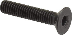 Holo-Krome - M4x0.70 Metric Coarse Hex Socket Drive, 90° Flat Screw - Grade 12.9 Alloy Steel, Black Oxide Finish, 20mm OAL - Industrial Tool & Supply