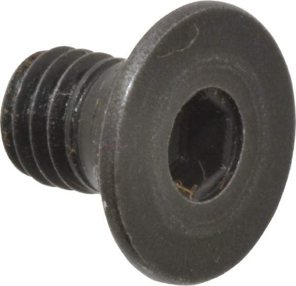 Holo-Krome - M5x0.80 Metric Coarse Hex Socket Drive, 90° Flat Screw - Grade 12.9 Alloy Steel, Black Oxide Finish, Fully Threaded, 8mm OAL - Industrial Tool & Supply