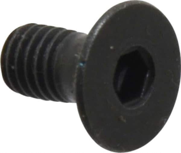 Holo-Krome - M5x0.80 Metric Coarse Hex Socket Drive, 90° Flat Screw - Grade 12.9 Alloy Steel, Black Oxide Finish, Fully Threaded, 10mm OAL - Industrial Tool & Supply