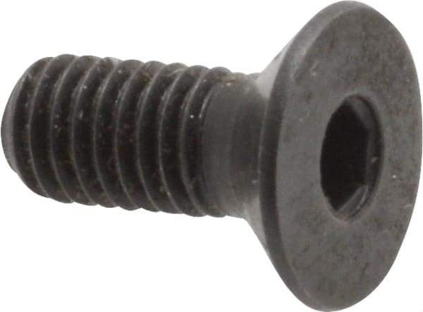 Holo-Krome - M5x0.80 Metric Coarse Hex Socket Drive, 90° Flat Screw - Grade 12.9 Alloy Steel, Black Oxide Finish, Fully Threaded, 12mm OAL - Industrial Tool & Supply