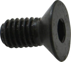 Holo-Krome - M6x1.00 Metric Coarse Hex Socket Drive, 90° Flat Screw - Grade 12.9 Alloy Steel, Black Oxide Finish, Fully Threaded, 12mm OAL - Industrial Tool & Supply