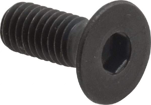 Holo-Krome - M6x1.00 Metric Coarse Hex Socket Drive, 90° Flat Screw - Grade 12.9 Alloy Steel, Black Oxide Finish, Fully Threaded, 16mm OAL - Industrial Tool & Supply