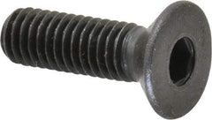Holo-Krome - M6x1.00 Metric Coarse Hex Socket Drive, 90° Flat Screw - Grade 12.9 Alloy Steel, Black Oxide Finish, Fully Threaded, 20mm OAL - Industrial Tool & Supply