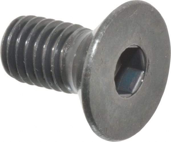 Holo-Krome - M8x1.25 Metric Coarse Hex Socket Drive, 90° Flat Screw - Grade 12.9 Alloy Steel, Black Oxide Finish, Fully Threaded, 16mm OAL - Industrial Tool & Supply