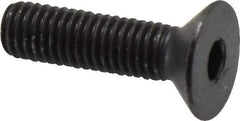 Holo-Krome - M8x1.25 Metric Coarse Hex Socket Drive, 90° Flat Screw - Grade 12.9 Alloy Steel, Black Oxide Finish, Fully Threaded, 30mm OAL - Industrial Tool & Supply