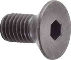 Holo-Krome - M10x1.50 Metric Coarse Hex Socket Drive, 90° Flat Screw - Grade 12.9 Alloy Steel, Black Oxide Finish, Fully Threaded, 20mm OAL - Industrial Tool & Supply