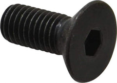 Holo-Krome - M10x1.50 Metric Coarse Hex Socket Drive, 90° Flat Screw - Grade 12.9 Alloy Steel, Black Oxide Finish, Fully Threaded, 25mm OAL - Industrial Tool & Supply