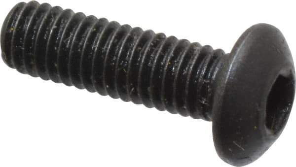 Holo-Krome - M3x0.50 Metric Coarse Hex Socket Drive, Button Screw - Grade 12.9 Alloy Steel, Black Oxide Finish, Fully Threaded, 10mm Length Under Head - Industrial Tool & Supply