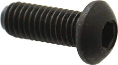 Holo-Krome - M6x1.00 Metric Coarse Hex Socket Drive, Button Screw - Grade 12.9 Alloy Steel, Black Oxide Finish, Fully Threaded, 16mm Length Under Head - Industrial Tool & Supply