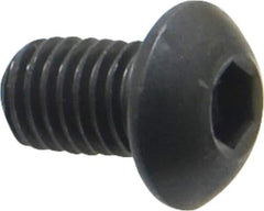 Holo-Krome - M8x1.25 Metric Coarse Hex Socket Drive, Button Screw - Grade 12.9 Alloy Steel, Black Oxide Finish, Fully Threaded, 12mm Length Under Head - Industrial Tool & Supply