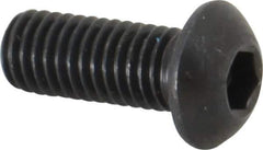 Holo-Krome - M8x1.25 Metric Coarse Hex Socket Drive, Button Screw - Grade 12.9 Alloy Steel, Black Oxide Finish, Fully Threaded, 20mm Length Under Head - Industrial Tool & Supply