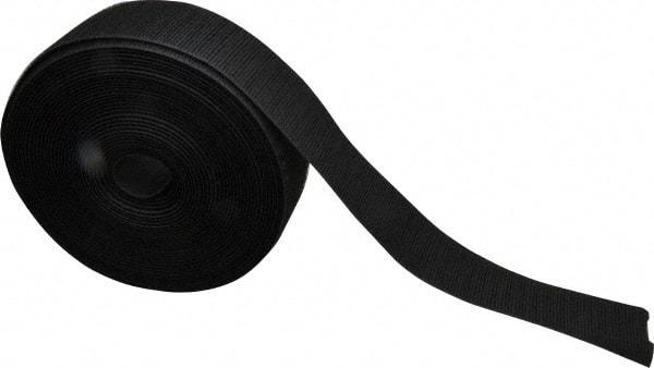 VELCRO Brand - 2" Wide x 10 Yd Long Sew On Hook & Loop Roll - Continuous Roll, Black - Industrial Tool & Supply