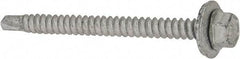 Elco - #12-14, Hex Washer Head, Hex Drive, 2-1/2" Length Under Head, #3 Point, Self Drilling Screw - Steel - Industrial Tool & Supply
