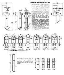 Made in USA - 12 Gauge, Press Brake Punch and Die Set - 20 Ft. Punch and Die Length - Industrial Tool & Supply