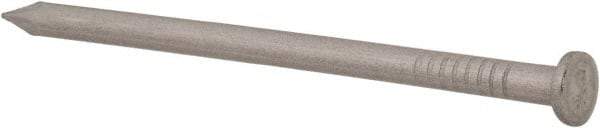 Made in USA - 8D, 10 Gauge, 2-1/2" OAL Common Nails - Smooth Shank, T304 Stainless Steel - Industrial Tool & Supply